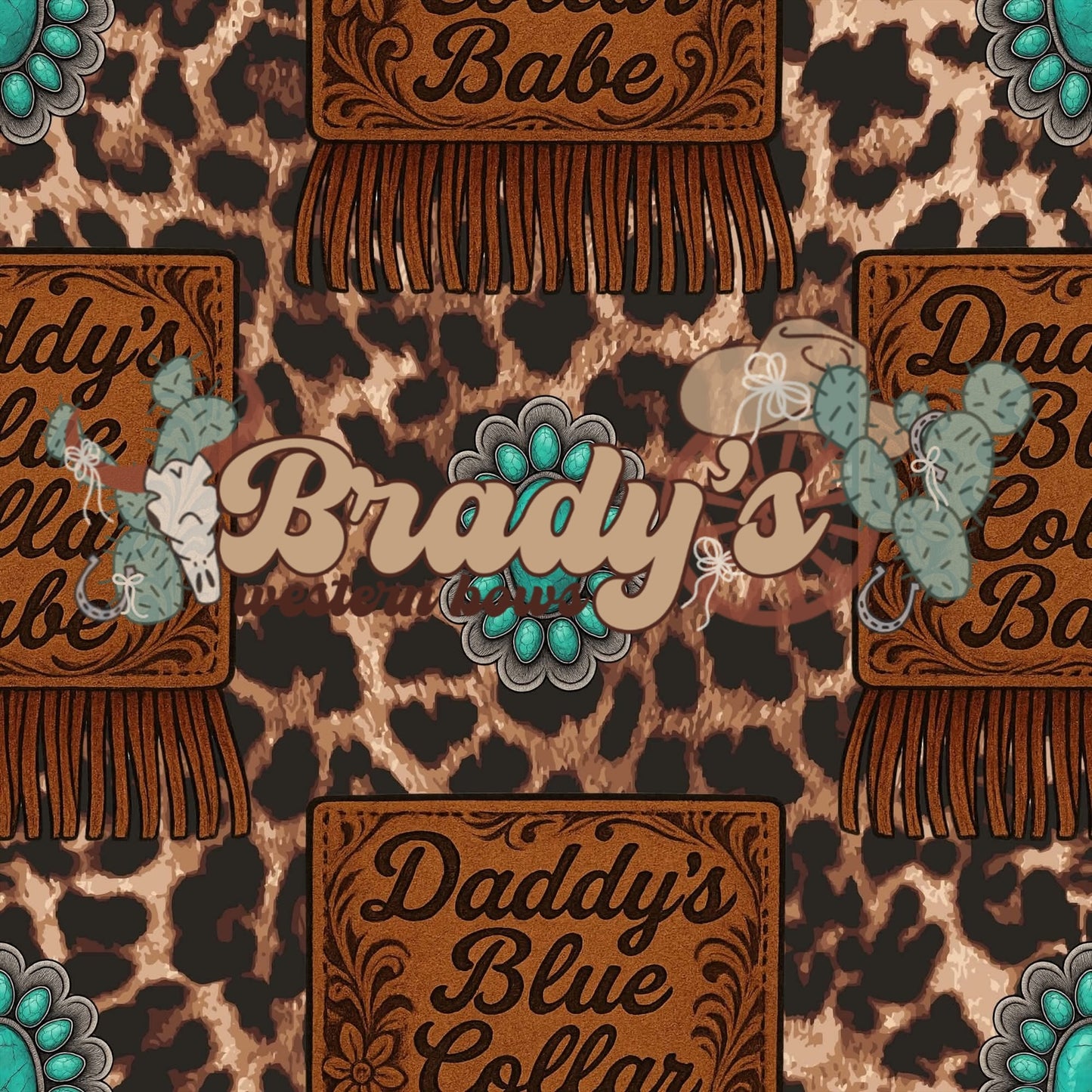 Daddy’s blue collar