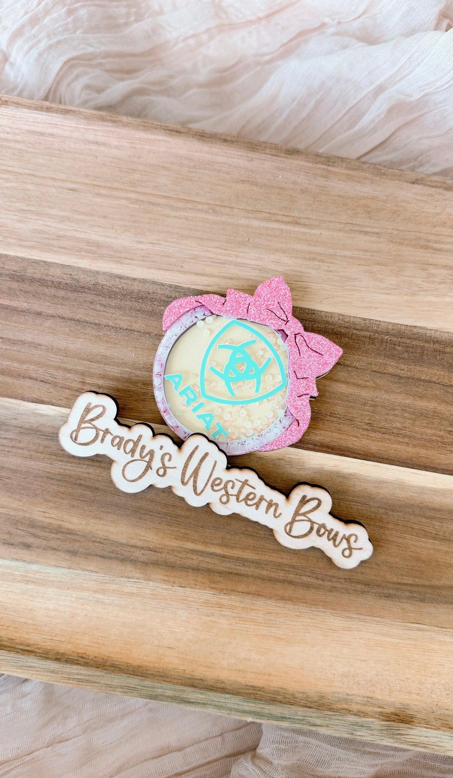 Pink Ariat Bow