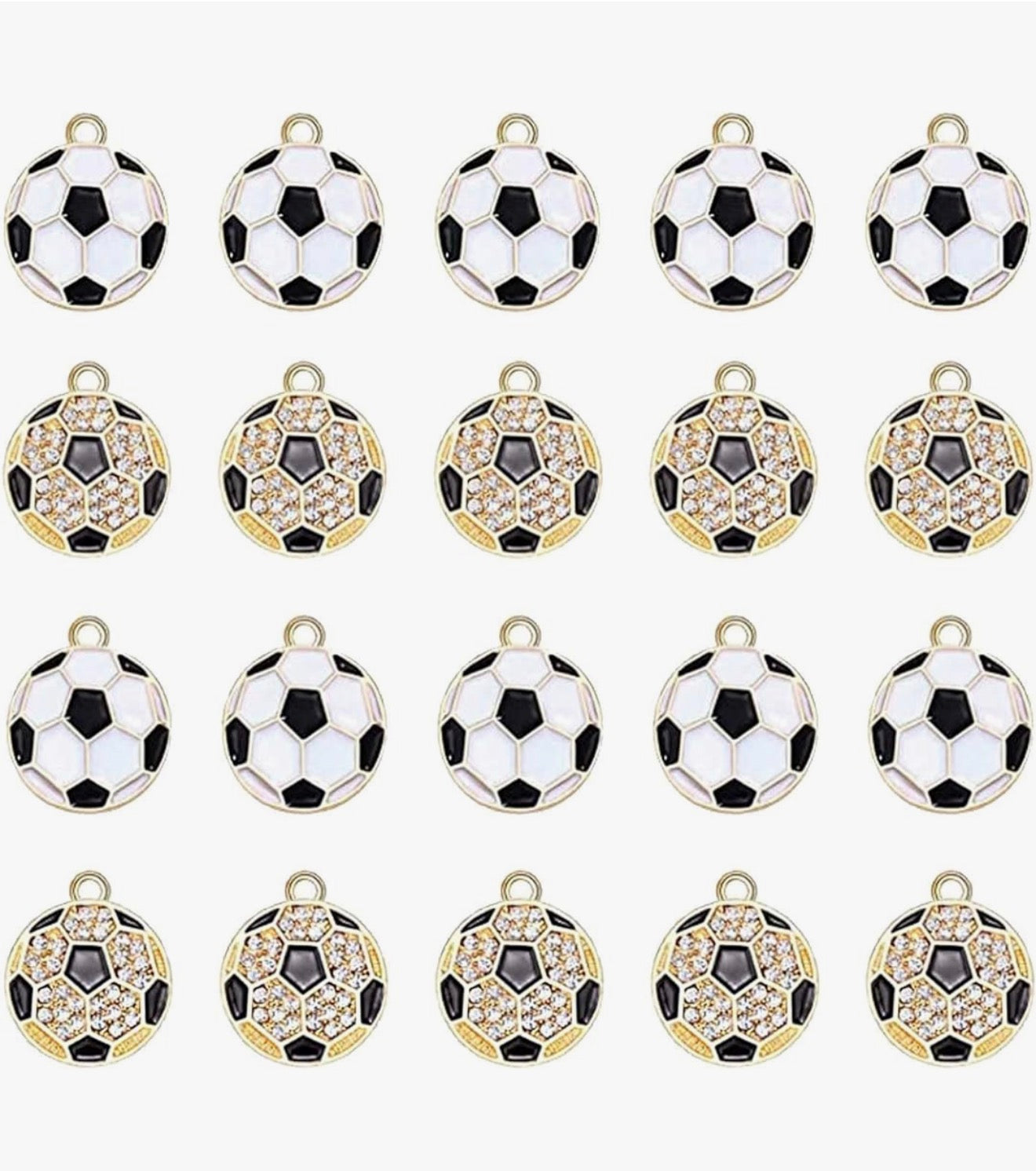 Soccer charm Glitter