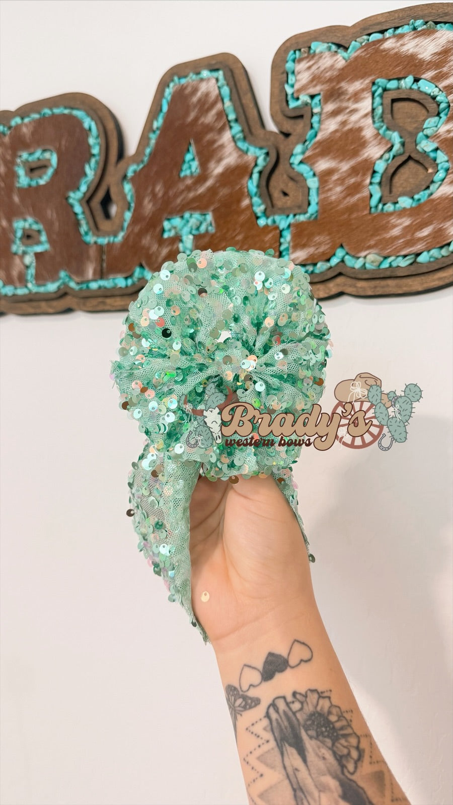 Green Add On Sequin