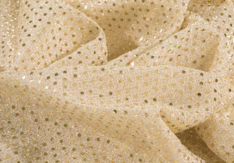 Gold Glitter Mesh