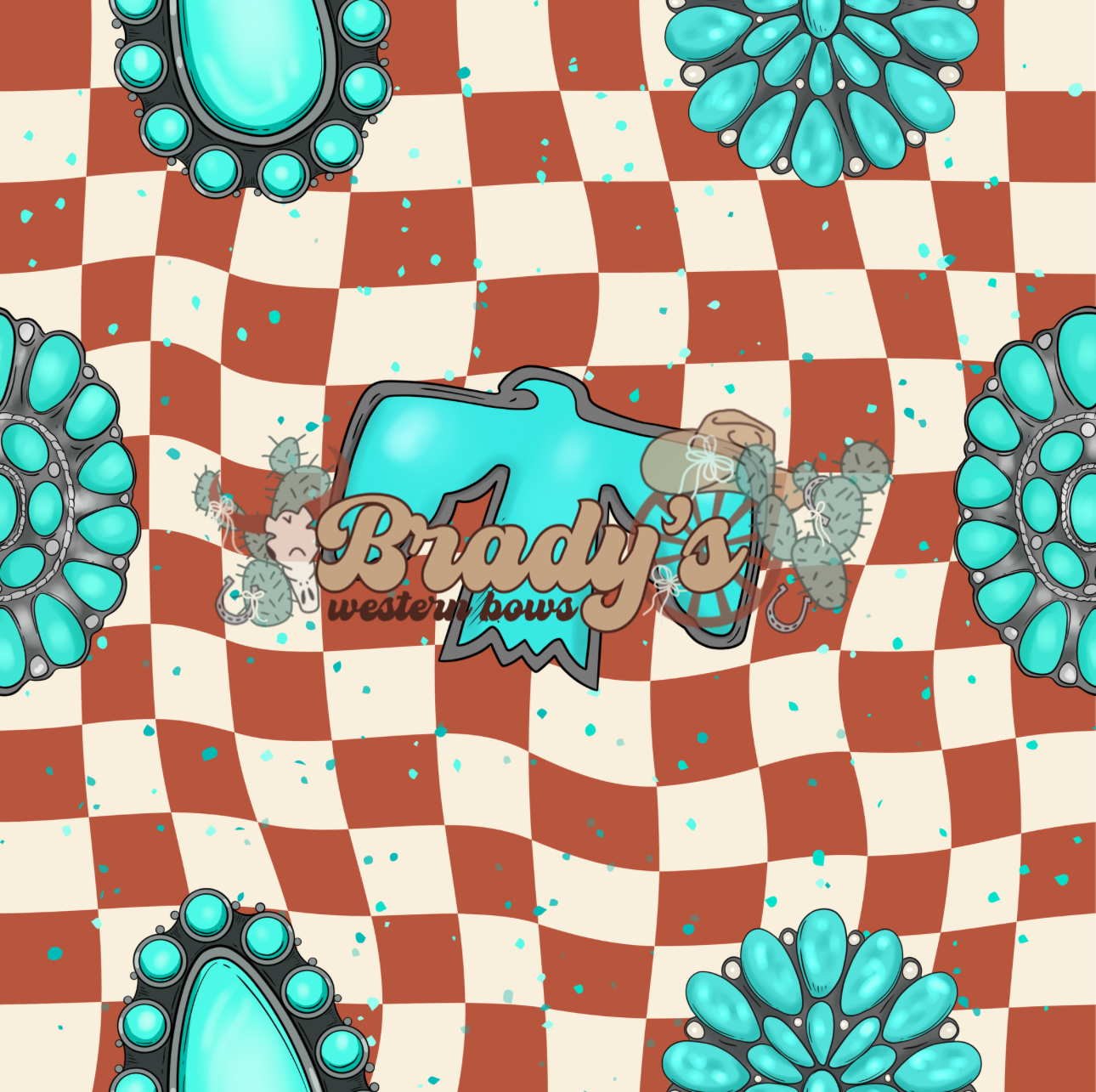 Red & Turquoise Rodeo