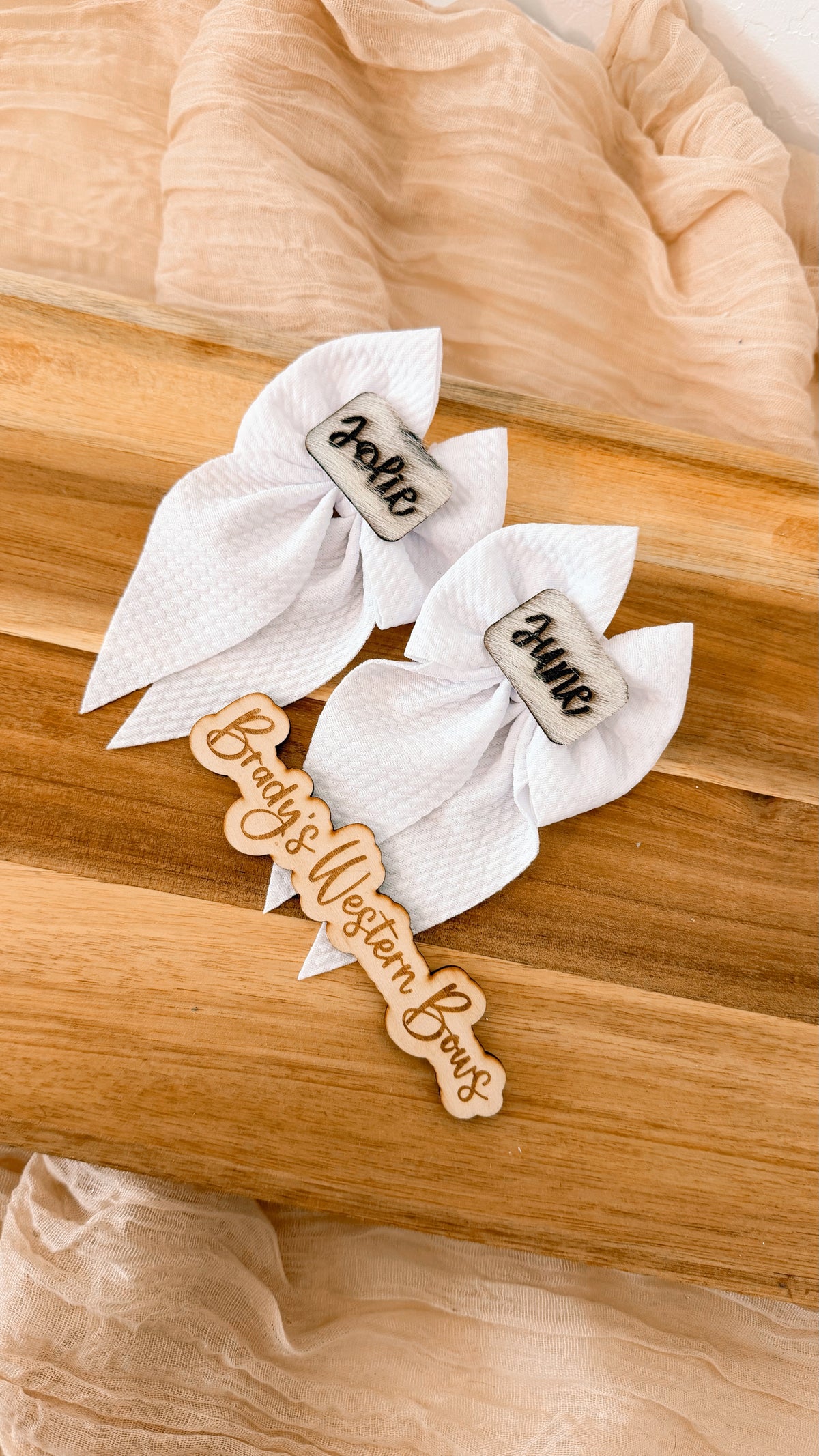 Custom Cowhide Name Patches ( Piggies)