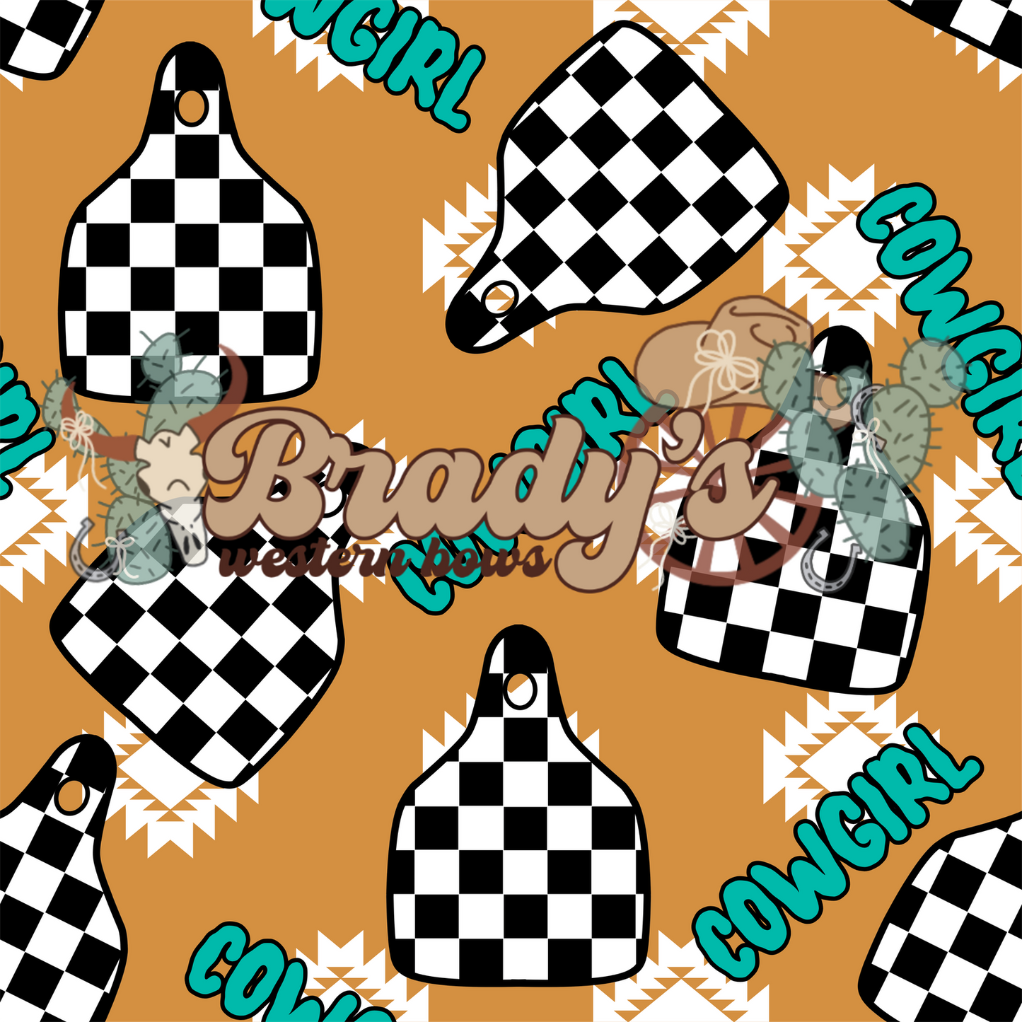 Cowgirl cowtag