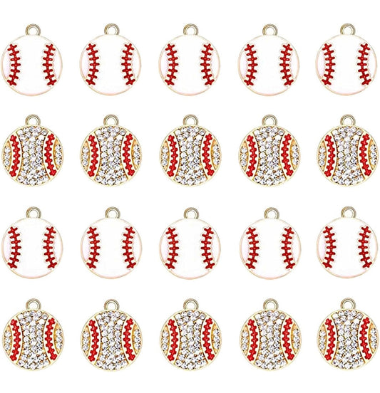 Baseball Charm ( glitter )
