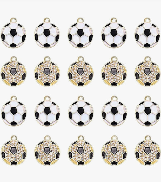Soccer charm Glitter