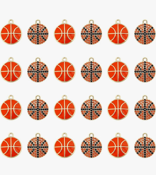 Basketball Charms (glitter )