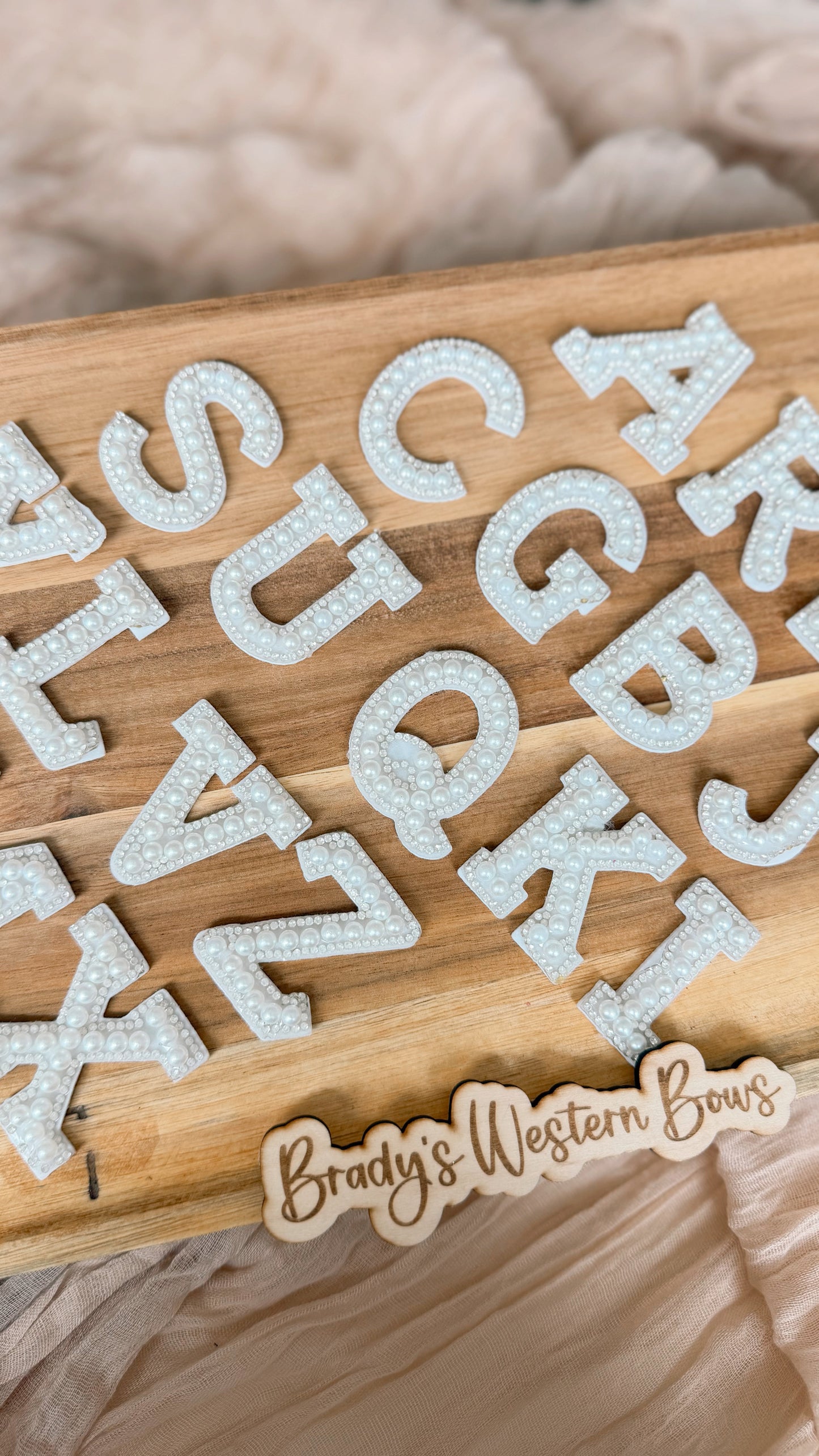 Pearl Letters & Numbers
