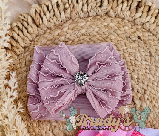 Dark mauve Ruffle