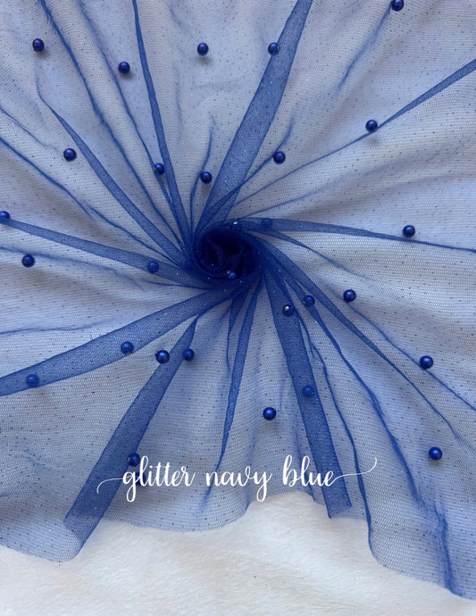 BLue Glitter Mesh